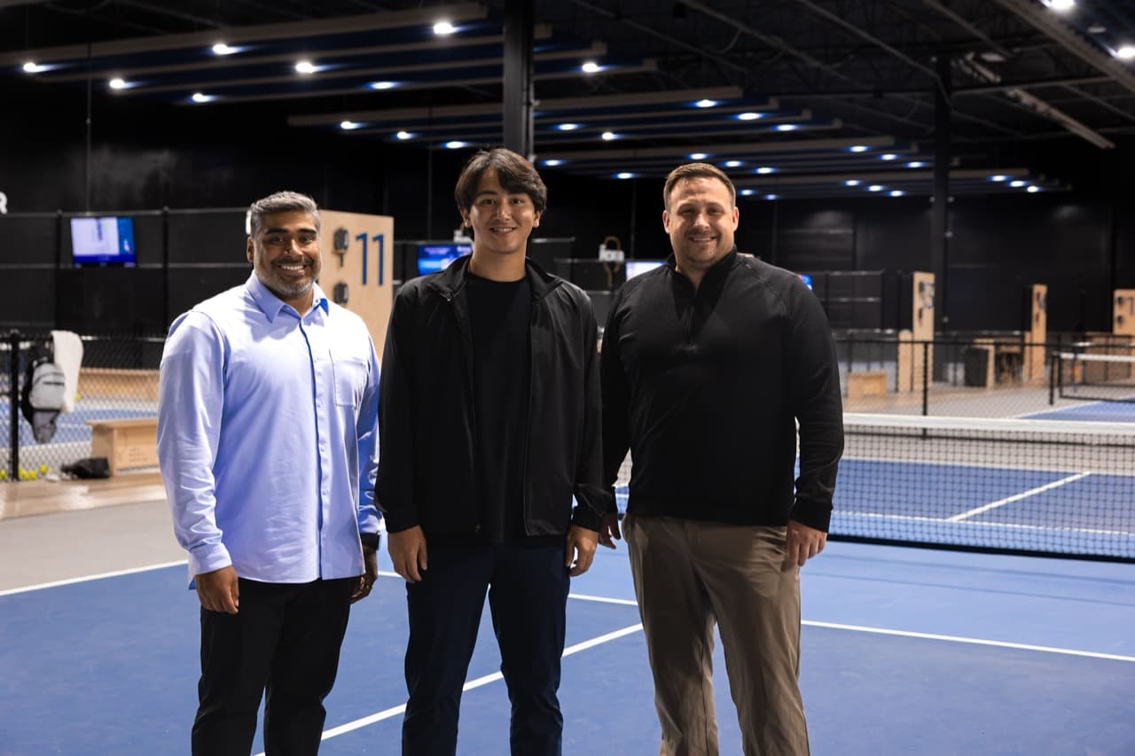 Jorge Barragan (CEO, The Picklr), Kenton Stehr (CEO, Nippon Pickleball Holdings), Austin Wood (Co-Founder & CVO, The Picklr)